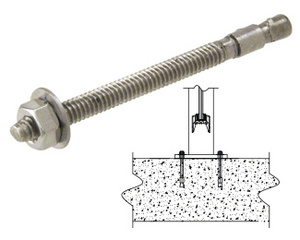 CRL Dispositif d’ancrage en béton, 6,3 x 82 mm (1/4 x 3-1/4 po), acier inoxydable