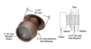 CRL Bronze "Giant Screen" Door Viewer