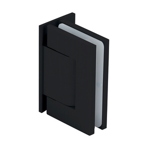 CRL Matte Black Vernon Wall Mount Offset Back Plate Hinge