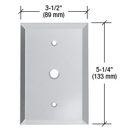 CRL Clear 3/8" Cable TV Glass Mirror Plate