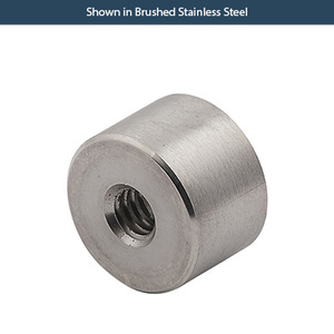 Polished Stainless Steel 3/4" x 1/2" Standoff Base
