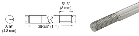CRL Stainless Steel Rod for Rod Display System