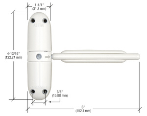 CRL White Safety Spring Door Closer