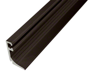 CRL-U.S. Aluminum Door Glass Stop for 1" Glass, Dark Bronze Anodized - 24'-2"