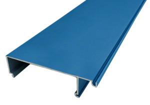 CRL-U.S. Aluminum 1" to 1/4" Glass Reducer Bead for Inside Glaze, Custom Paint- 24'-2"