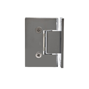 CRL Polished Chrome Melbourne Wall Mount Full Back Plate Hinge