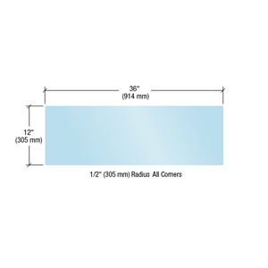 CRL Acrylic Protective Barrier Panel 36" x 12"