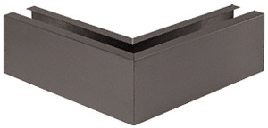 CRL Dark Bronze Anodized 12" Mitered 90º Corner Cladding for B5S Series Standard Square Base Shoe