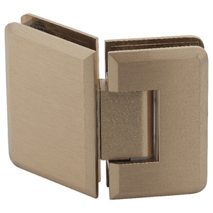 Satin Brass 135° Glass-to-Glass Adjustable Premier Series Hinge