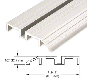 CRL Satin Anodized 120" Length Bottom Guide Half Threshold for OT Series Top Hung Sliders and Bi-Fold Doors