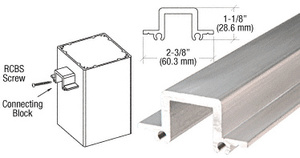 CRL 1" Standard Post Rail Connecting Block