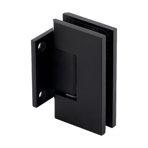 Matte Black Wall Mount with Short Back Plate Adjustable Maxum Series Hinge
