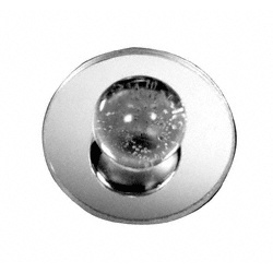 CRL Clear Acrylic 2" Stick-On Ball Mirror Knob