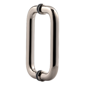Polished Nickel 6" Deluxe Solid Back to Back Handles with Washers