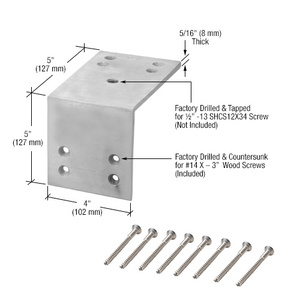 1/2''-13 Wood Bottom Mount Rod Hanger