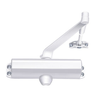 CRL White ANSI Grade 1 Spring Size 4 Surface Mount Door Closer