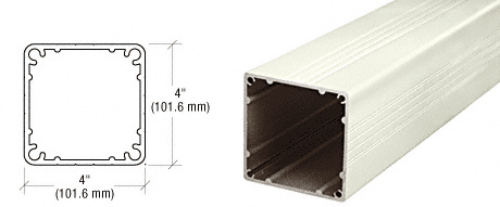 CRL Oyster White Standard 4" x 4" Square 36" Long Post
