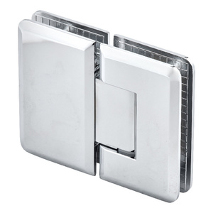 Polished Chrome 180º Glass to Glass Premier Series Hinge