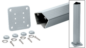 CRL Mill 200, 300, 350, and 400 Series 36" Long 135 Degree Surface Mount Post Kit