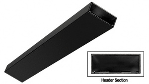 CRL Black Powder Coated 4" Header/Jamb with Flat Filler Custom Length