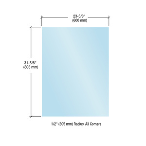 CRL Acrylic Protective Barrier Panel 23-5/8" x 31-5/8"