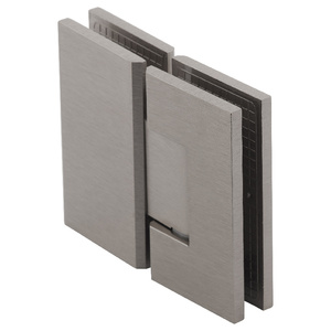 Brushed Nickel 180° Glass to Glass Maxum Series Hinge with 5° Pin