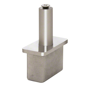 CRL 316 Polished Stainless 1" x 2" Round Post Vertically Adjustable Post Cap for Saddles