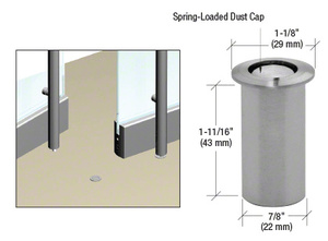 CRL 316 Brushed Stainless 5/8" Dust Proof Keeper for Locking Ladder Pulls