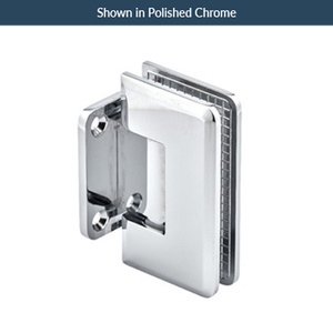 Lifetime Brass Wall Mount with Short Back Plate Adjustable Majestic Series Hinge