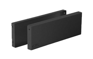 CRL Matte Black Cladding for Oil Dynamic Patch Fitting Door Hinge