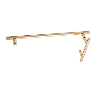 CRL Polished Brass 6" x 18" LTB Combo Ladder Style Pull and Towel Bar