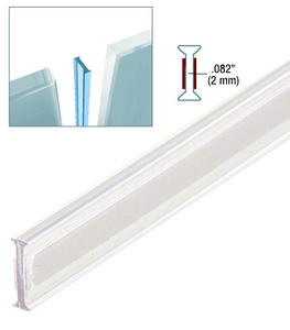 CRL Clear Copolymer Strip for 180 Degree Glass-to-Glass Joints - 9/16" Laminated Glass