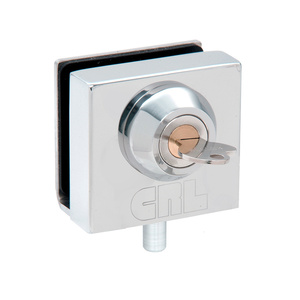 CRL Chrome Deluxe Slip-On Showcase Lock for 3/8" Glass