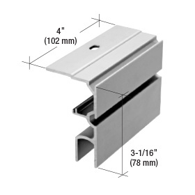 CRL70 Series 4" Slider Track Adaptor for Fixed Panels