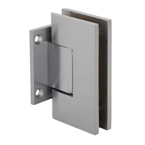 CRL Brushed Satin Chrome Vienna 074 Series Wall Mount Short Back Plate Hinge