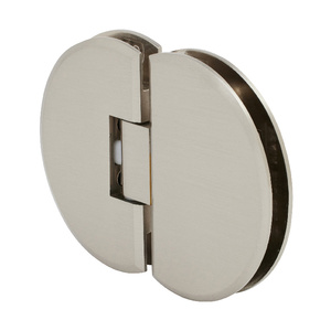CRL Brushed Nickel Classique 180 Series 180º Glass-to-Glass Hinge