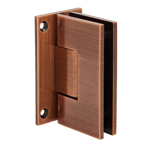 CRL Antique Brushed Copper Vienna 037 Series Wall Mount Full Back Plate Hinge