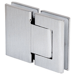 CRL Brushed Stainless Oil Dynamic 180º Glass-to-Glass Hinge - Hold Open