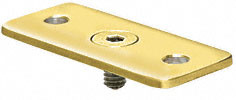 CRL Polished Brass Optional Flat Hand Rail adaptor Plate for Hand Railing Bracket