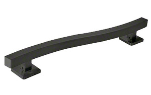 CRL Matte Black 'S' Square 24" Grab Bar