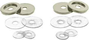CRL Antique Brushed Nickel Replacement Washers for Back-to-Back Solid Pull Handle