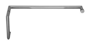 Polished Chrome 6" X 24" Mitered Towel Bar/Handle Combo