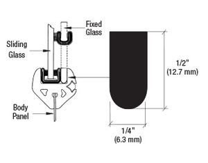 CRL Rubber Spacer - 50'