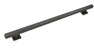 CRL Matte Black Straight 24" Square Grab Bar