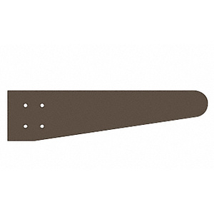 CRL Bronze Anodized 36" x 4" Tapered Bullnose Center Outrigger