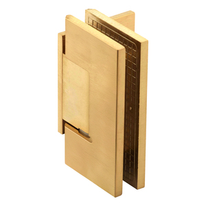Satin Brass Wall Mount with Offset Back Plate Maxum Series Hinge