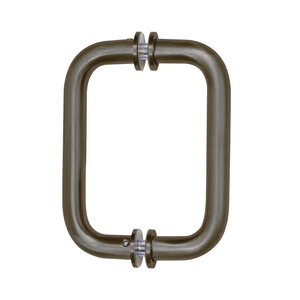 CRL Antique Brushed Nickel 6" BM Series Tubular Back-to-Back Pull Handle