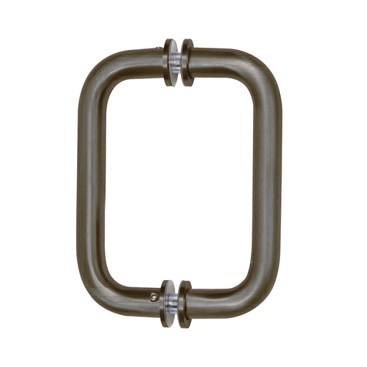 CRL Antique Brushed Nickel 6" BM Series Tubular Back-to-Back Pull Handle