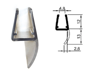 CRL 'Y' Jamb Seal with Soft Leg  for 6mm (1/4") and 8mm (5/16") Glass