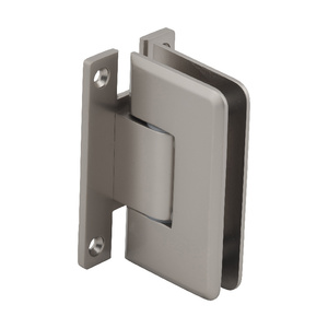 CRL Satin Nickel Cologne 337 Series Adjustable Wall Mount 'H' Back Plate Hinge